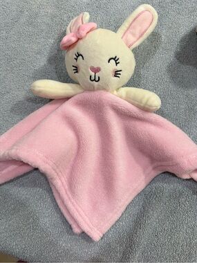 Target Pink and Cream Bunny Lovey Plush